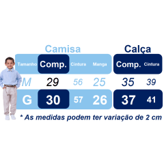 Conjunto Social Bebê Camisa Branca Calça Susp. e Gravata Azul