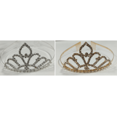 Coroa Infantil Realeza Pétalas Com Strass Super Luxo