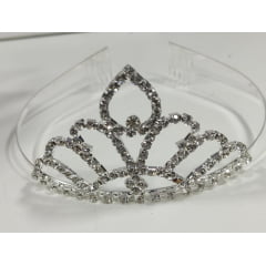 Coroa Infantil Realeza Pétalas Com Strass Super Luxo