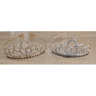 Coroa Infantil Realeza Super Luxo de Pétalas Com Strass Coroa Infantil Realeza Super Luxo de Pétalas Com Strass