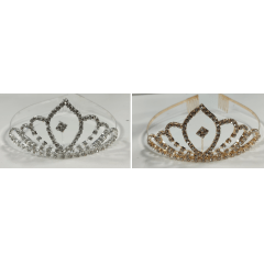 Coroa Infantil Realeza Super Luxo Pétalas Com Strass