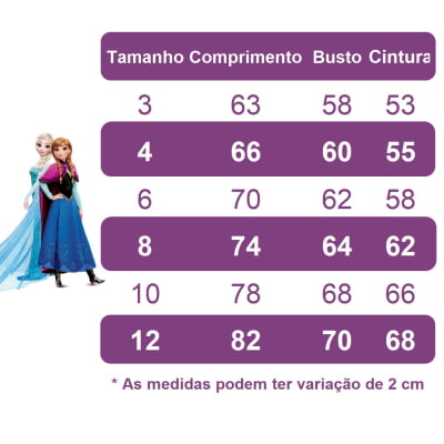 Vestido Infantil Frozen Azul Com Busto Strass Princesas Gelo