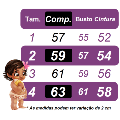 Vestido Infantil Moana na Praia Azul Festas
