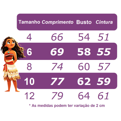 Vestido Infantil Princesa Moana Azul C/ Laço Festas