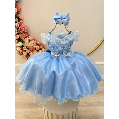 Vestido Infantil Princesas Frozen Elsa C/ Capa Luxo Festas