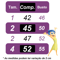 Vestido Infantil Trapézio da Galinha Pintadinha Manga Flu-Flu