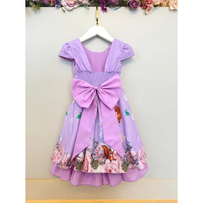 Vestido Infantil Princesa Sôfia C/ Cinto de Pérolas Festas
