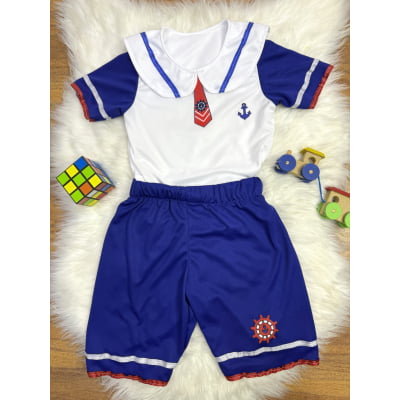 Conjunto Fantasia Infantil do Marinheiro Pop Festas
