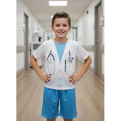 Conjunto Fantasia Infantil do Médico Doutor Festas