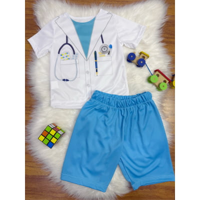 Conjunto Fantasia Infantil do Médico Doutor Festas
