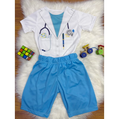 Conjunto Fantasia Infantil do Médico Doutor Festas