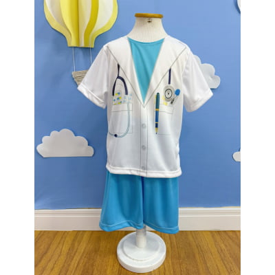 Conjunto Fantasia Infantil do Médico Doutor Festas