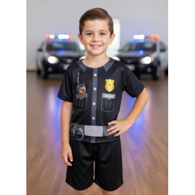 Conjunto Fantasia Infantil do Policial Festas