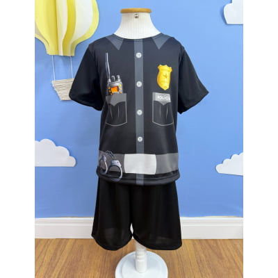 Conjunto Fantasia Infantil do Policial Festas