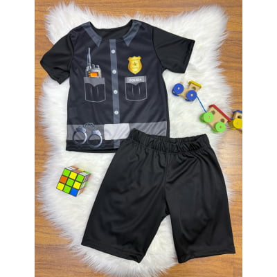 Conjunto Fantasia Infantil do Policial Festas