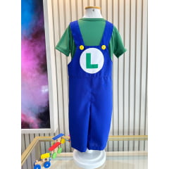 Conjunto Fantasia Infantil Luigi Festas