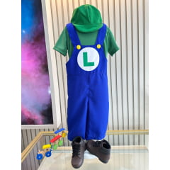 Conjunto Fantasia Infantil Luigi Festas