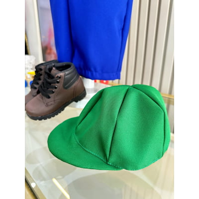 Conjunto Fantasia Infantil Macacão e Camiseta Luigi Verde Azul