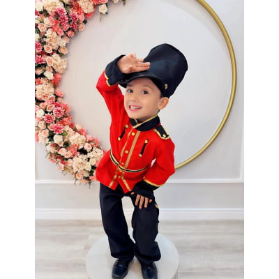 Conjunto Fantasia Soldado em Oxford