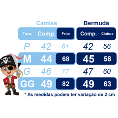 Fantasia Infantil Capitão Pirata C/ Faixa Bandana Tapa Olho