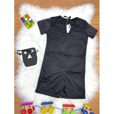 Fantasia Infantil Caveira C/ Máscara