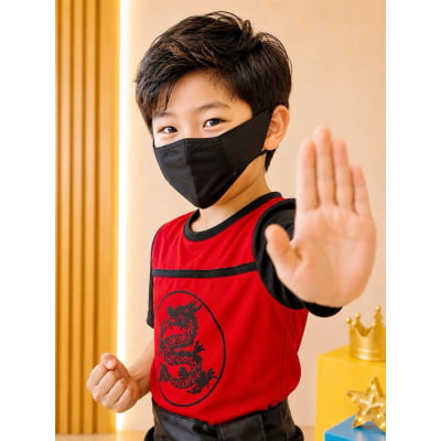 Fantasia Infantil Guerreiro Ninja Samurai C/ Faixa Festas