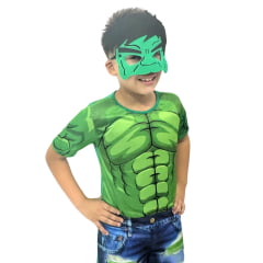 Fantasia Infantil Incrível Hulk Acompanha a Máscara de E.V.A. e Escolha o  Acessório