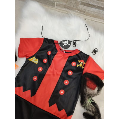 Fantasia Infantil Menino Pirata Tapa Olho