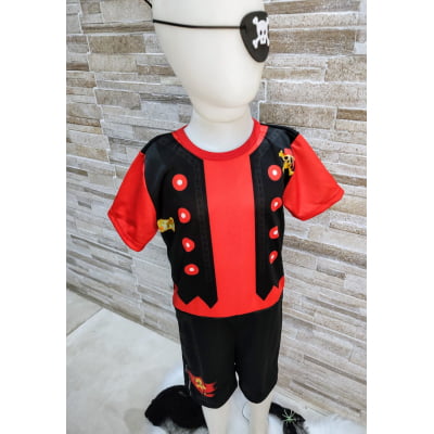 Fantasia Infantil Menino Pirata Tapa Olho