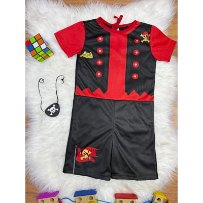 Fantasia Infantil Menino Pirata Tapa Olho
