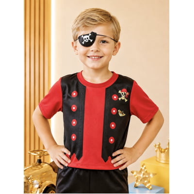 Fantasia Infantil Menino Pirata Tapa Olho