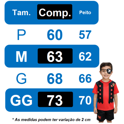 Fantasia Infantil Menino Pirata Tapa Olho