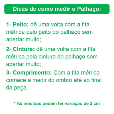 Fantasia Infantil Palhaço Feliz Festas