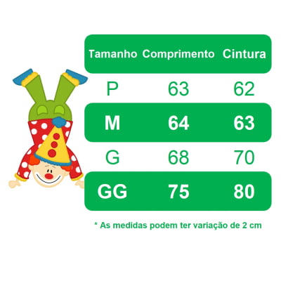 Fantasia Infantil Palhaço Feliz Festas