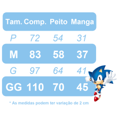 Fantasia Infantil Sonic Acompanha a Máscara de E.V.A. e Escolha o  Acessório