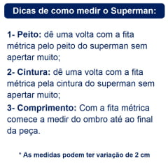 Fantasia Infantil Super Homem com Capa