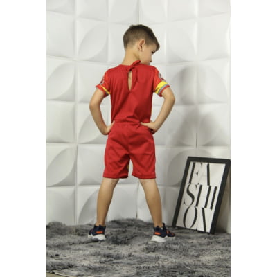 Fantasia Infantil Temática do Bombeiro Festas