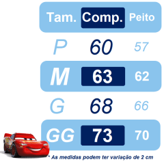 Fantasia Infantil Temática do Relâmpago McQueen Festas