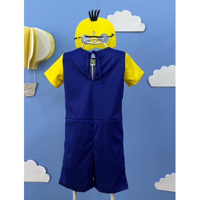 Fantasia Infantil Temática dos Minions Com Máscara