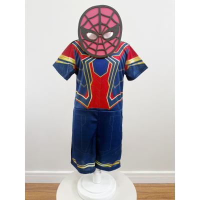 Fantasia Meninos Homem Aranha com Máscara