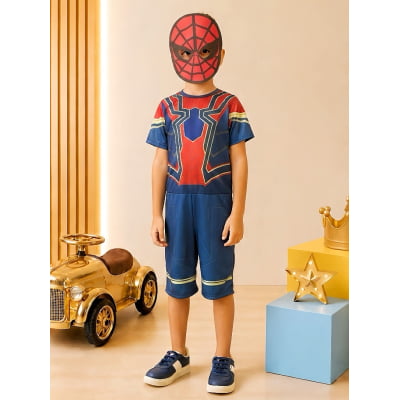 Fantasia Meninos Homem Aranha com Máscara Fantasia Meninos Homem Aranha com Máscara