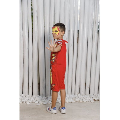 Fantasia Meninos Homem de Ferro com Máscara