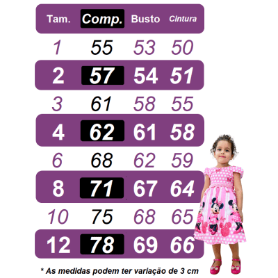 Vestido Infantil Minnie Rosa Com Cinto de Perolas Festas