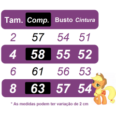 Vestido Infantil My Little Pony Rosa Claro Festas