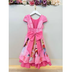 Vestido Infantil Rosa Chiclete Roblox Festas