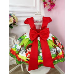 Vestido Infantil Chapeuzinho Vermelho Com Capuz