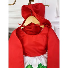 Vestido Infantil Chapeuzinho Vermelho Com Capuz