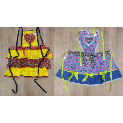 Avental Adulto Junino Caipira Arraiá Festas Tam. Unico Cores Avental Adulto Junino Caipira Arraiá Festas Tam. Unico Cores