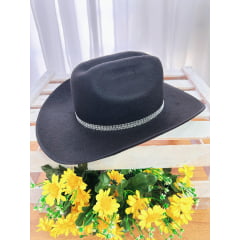 Chapéu Boiadeira Infantil Rosa ou Preto Festas