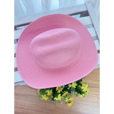 Chapéu Boiadeira Infantil Rosa Pink Vermelho ou Preto Festas